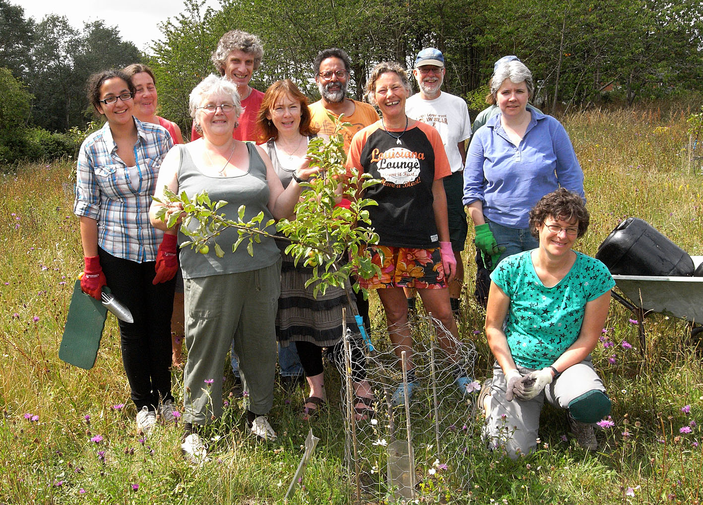 Trumpington Orchard visit - group photo